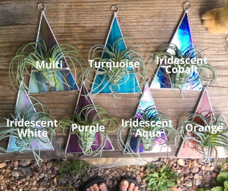 Air Plant Holder Triangle Suncatcher - Image 2