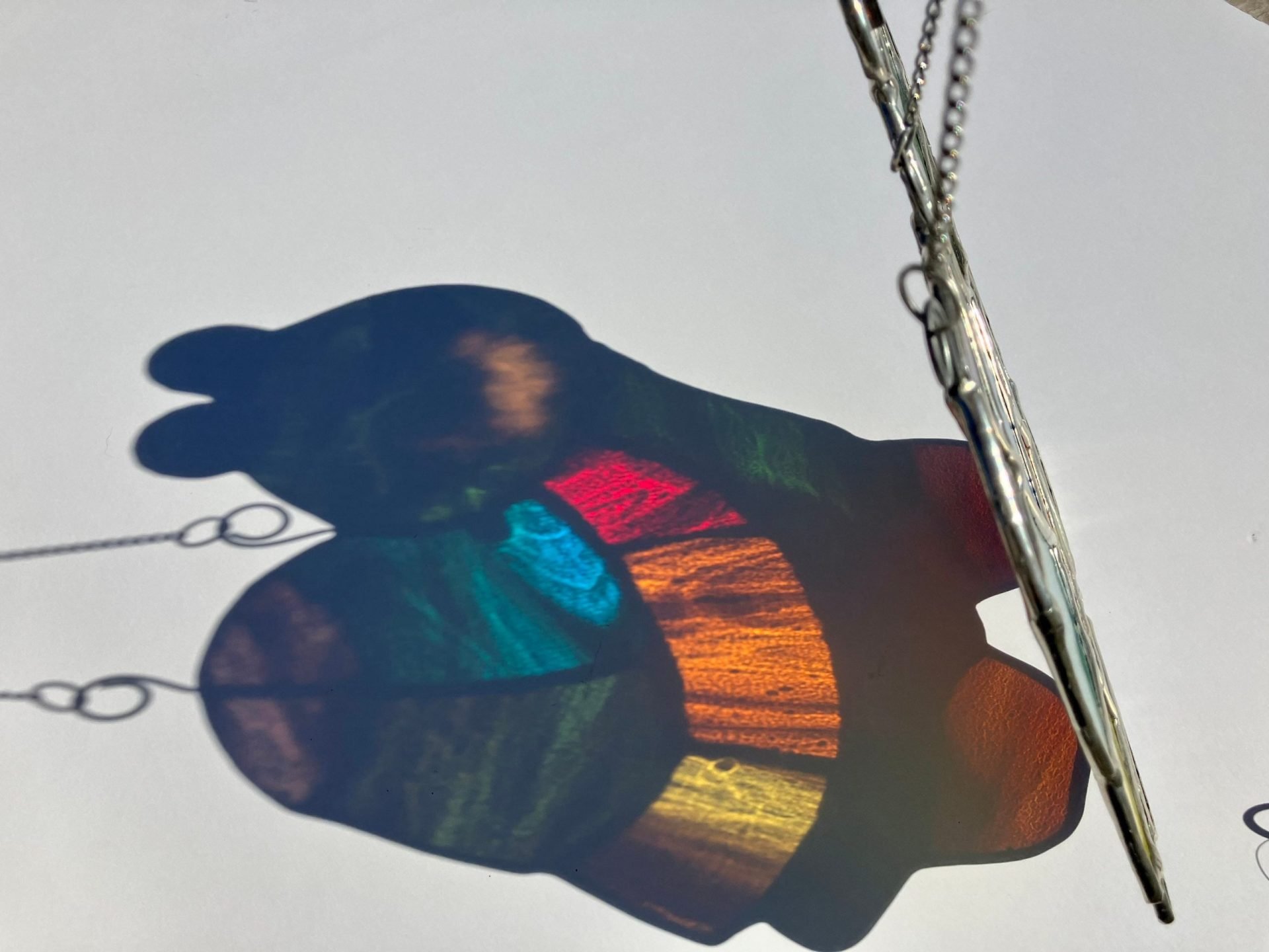 Rainbow Turtle Suncatcher Lead Free Stained Glass - Image 4