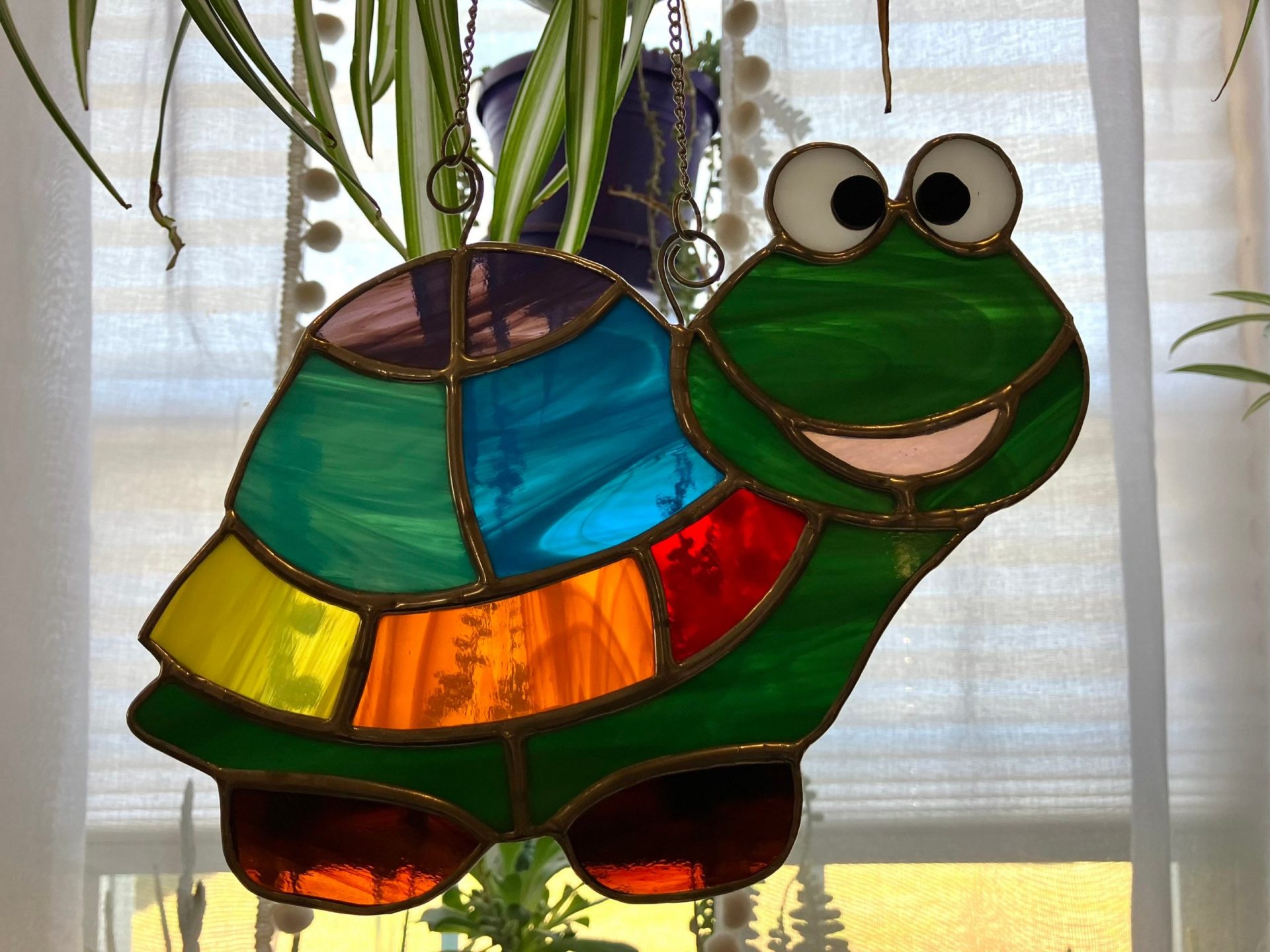rainbow stained glass turtle mountain woman products lead free