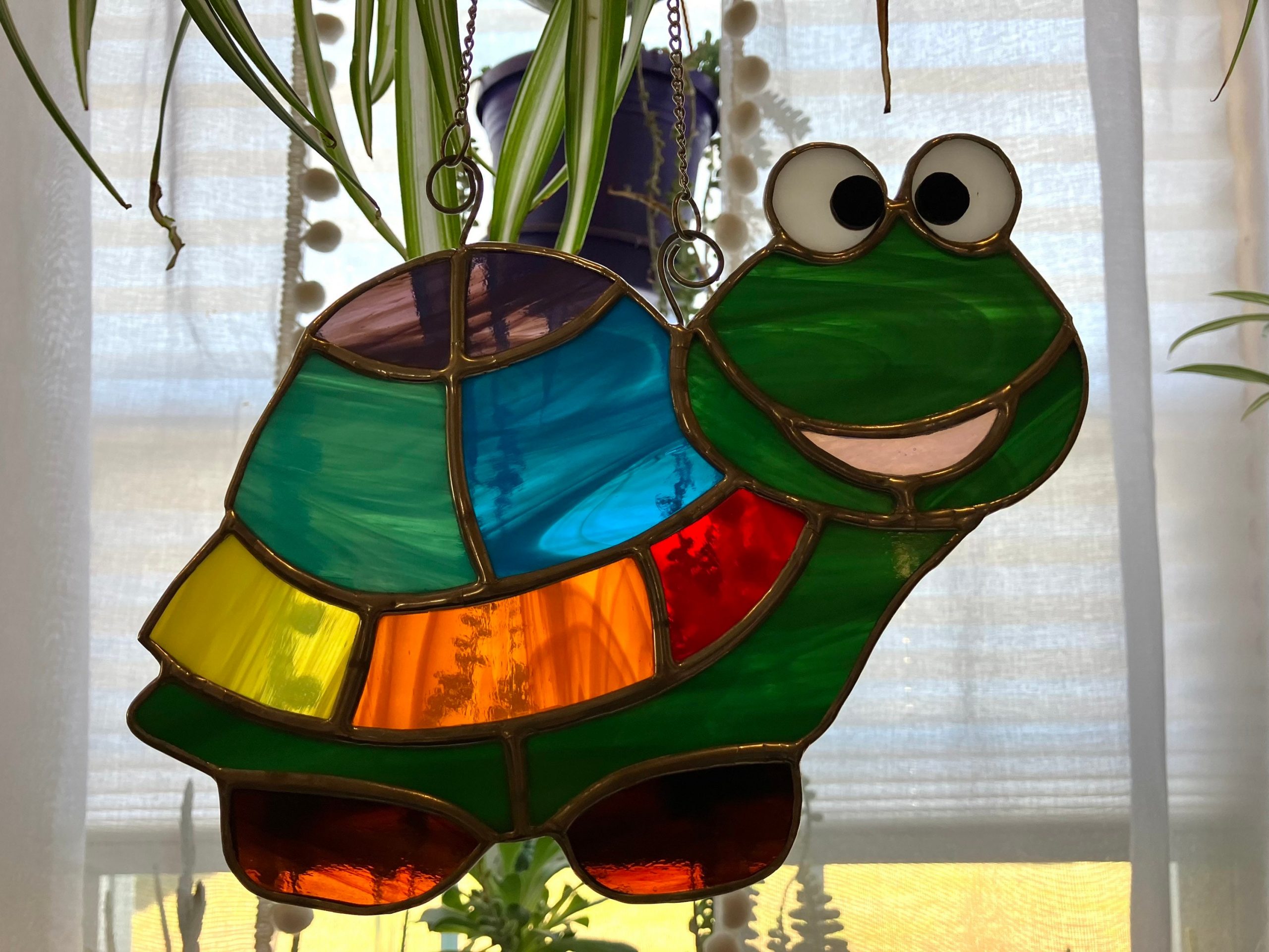 rainbow stained glass turtle mountain woman products lead free