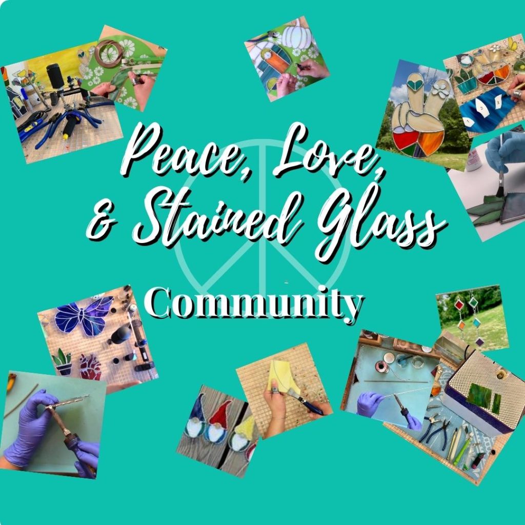 peace love and stained glass community