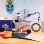 Stained Glass Beginner Kit Start Kit with all the tools and supplies and glass Mountain Woman Products