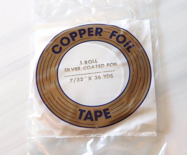 Edco 7/32 silver back copper foil tape for stained glass Mountain Woman Products