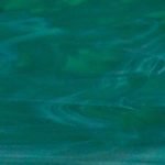 Oceanside Teal Green & White Stained Glass Sheet Mountain Woman Products