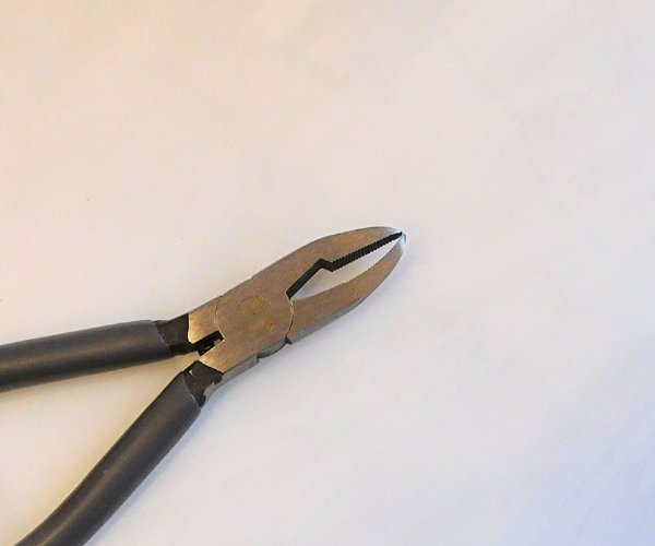 mini grozing breaking pliers for stained glass grey handles Mountain Woman Products
