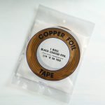 Edco Brand 1/4 inch black back copper foil tape for stained glass in package Mountain Woman Products