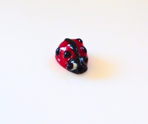 lampwork glass ladybug bead Mountain Woman Products