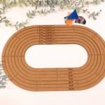 Stained Glass Oblong Layout Frames in various sizes with scrap glass in background Mountain Woman Products branded jigs