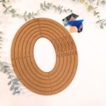 Stained Glass Oval Layout Frames in various sizes with scrap glass in background Mountain Woman Products branded jigs