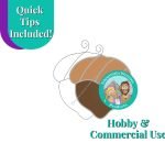 Acorn Suncatcher Pattern with Dark brown acorn light tan cap Mountain Woman Products Commercial Use Pattern