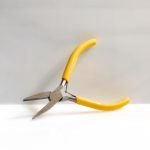 flat nose pliers with yellow handles for stained glass wirework like jump rings & hangers Mountain Woman Products