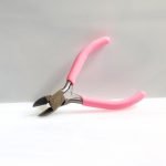 Pink handled wire cutter for stained glass work Mountain Woman Products
