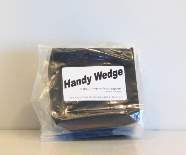 Creators Handy Wedges black foam for 3D stained glass art making in clear packaging Made in the USA Mountain Woman Products