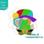 Leprechaun Gnome Stained Glass Pattern with rainbow bowler hat with a gold coin and a shamrock for St Patty's Day Mountain Woman Products