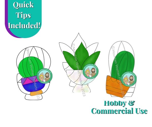 Scrappy Succulents Mini Suncatchers Bundle