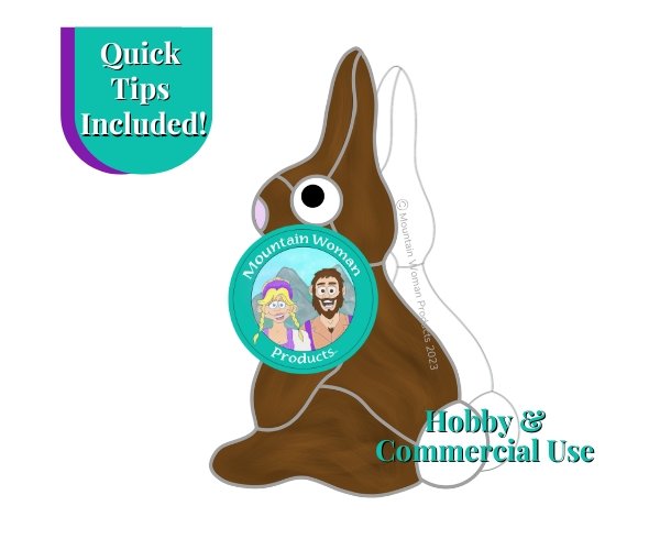 chocolate easter bunny stained glass pattern Mountain Woman Products