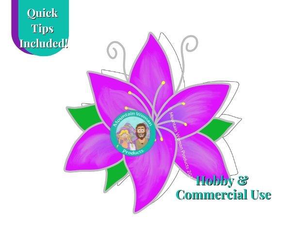 Lily Suncatcher Stained Glass Pattern