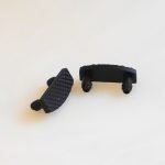 Nick's Grinder's Mate Replacement Jaw Pads set of two black pads with nubbies on them