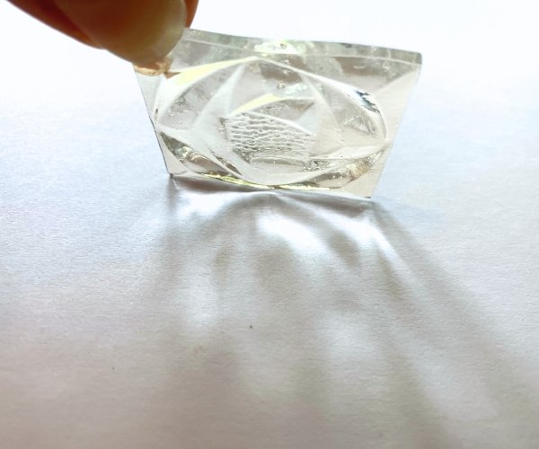 Clear Kokomo Rosebud showing refraction from sunlight Mountain Woman Products