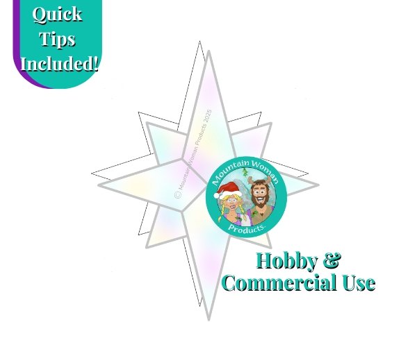 Christmas Star Stained Glass Pattern
