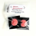 Creator's Omni Directional Stops for waffle grid black with red adjuster in package in Mountain Woman Products Studio