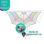 Convertible Spider & Web Halloween Stained Glass Pattern with a grey and white spiderweb and a black and red spider hanging from it that can be removed and hung separately and the Mountain Woman Products logo showing a blonde girl in a witch outfit and bearded guy as a vampire